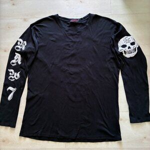 RAW 7 Vintage " West Coast Motorcycle CHOPPER" Long Sleeve T-Shirt Size XL